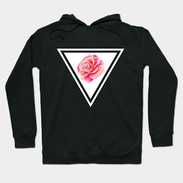 Cool orange pink rose Hoodie by PallKris